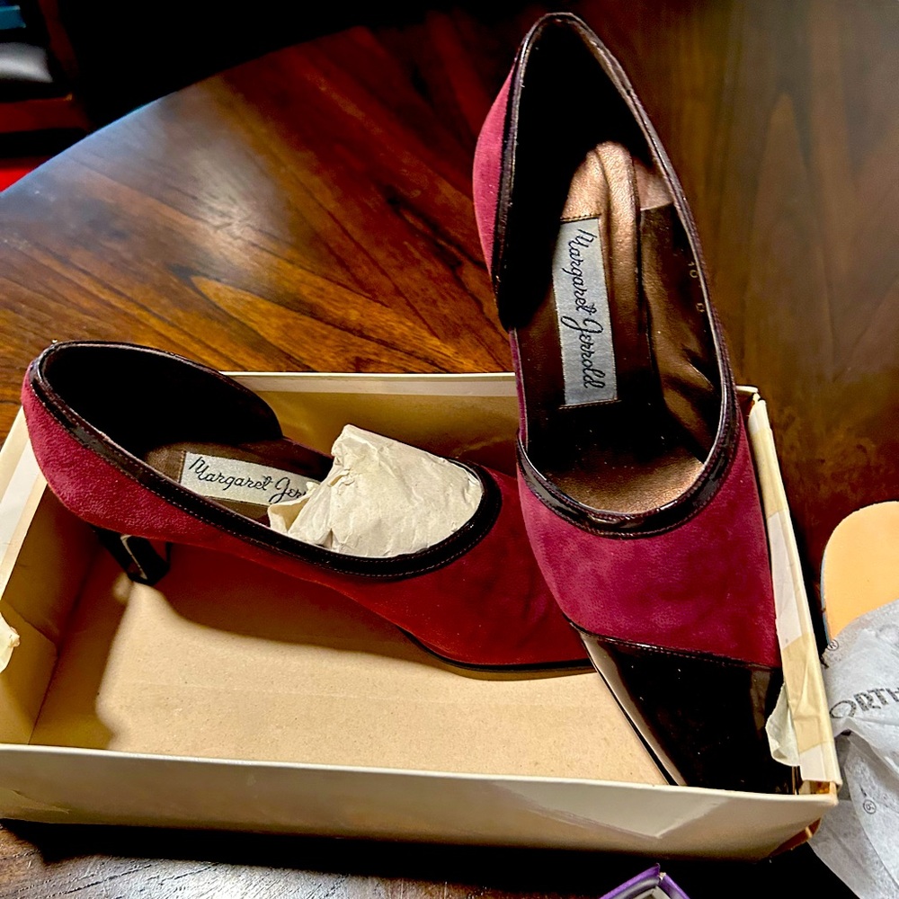 Margaret Jerrold Suede Pumps